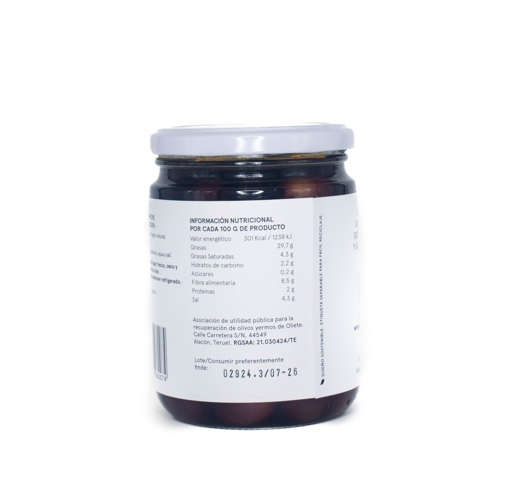 Aceitunas de Mesa Variedad Empeltre (1 uds. x 275g)