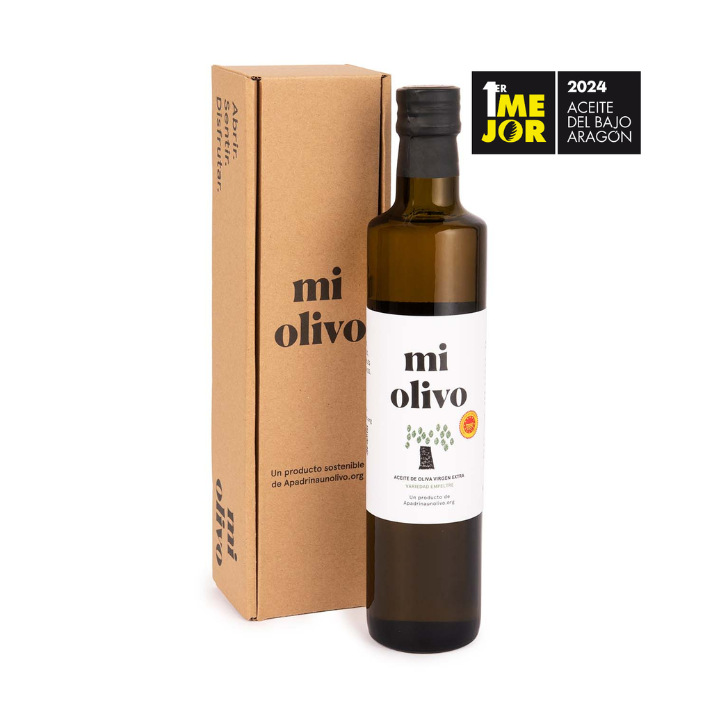 Estuche aceite de Oliva Virgen Extra Monovarietal Empeltre 500 ml (1 ud.)
