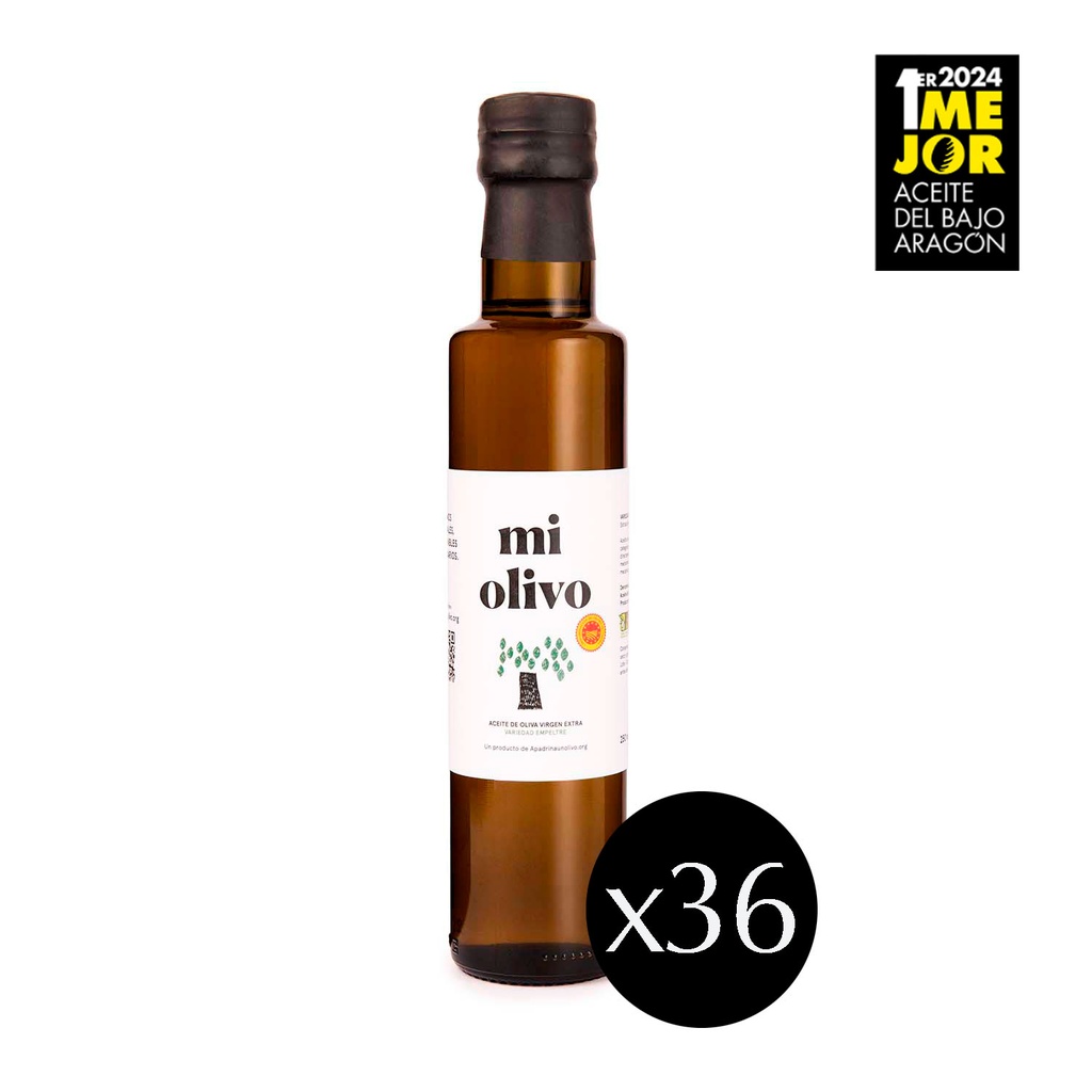 Extra Virgin Olive Oil Empeltre variety (36 units x 100 ml)