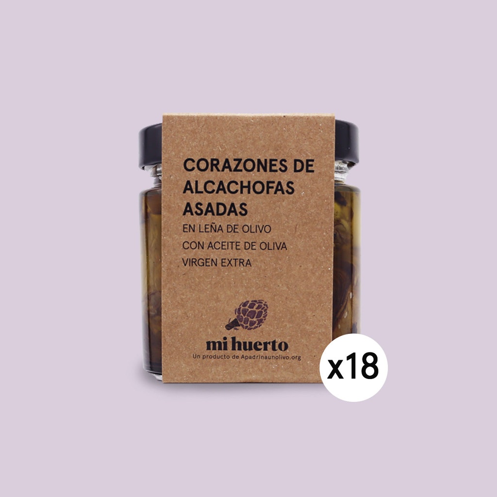 Caja Corazones de Alcachofa a la leña de Olivo en AOVE (18 uds. x 305g)