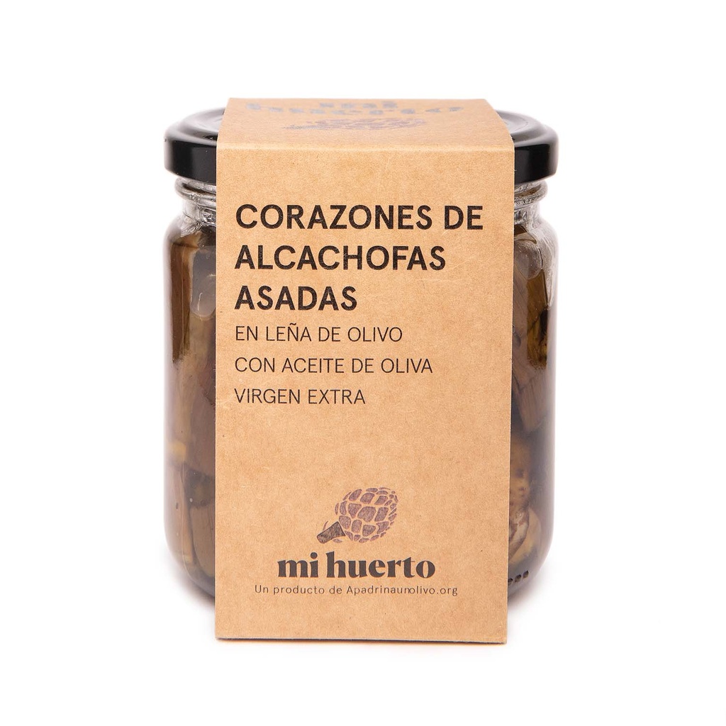 Olive Wood-Fired Roasted Artichoke Hearts with Extra Virgin Olive Oil – 1 x 305 g Glass Jar