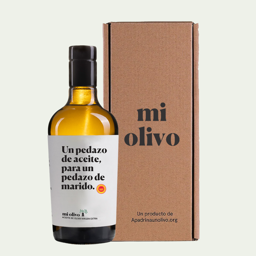 Estuche aceite botella Personalizada 500 ml Variedad Empeltre (1 ud.)