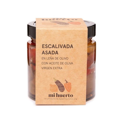 [esc-315gr-1ud] Escalivada asada en leña de olivo en AOVE (1 ud. x 315g)