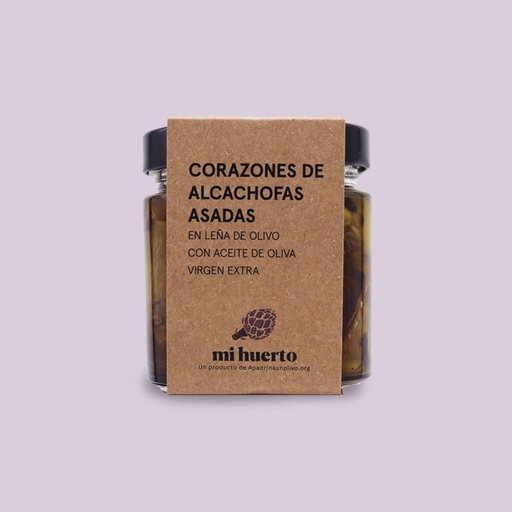 [600002000] Corazones de alcachofas asadas en leña de olivo con AOVE (1ud x 305g)